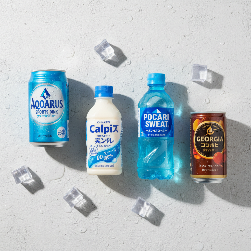 Boissons japonaises incontournables : Aquarius, Calpis, Pocari Sweat, Georgia