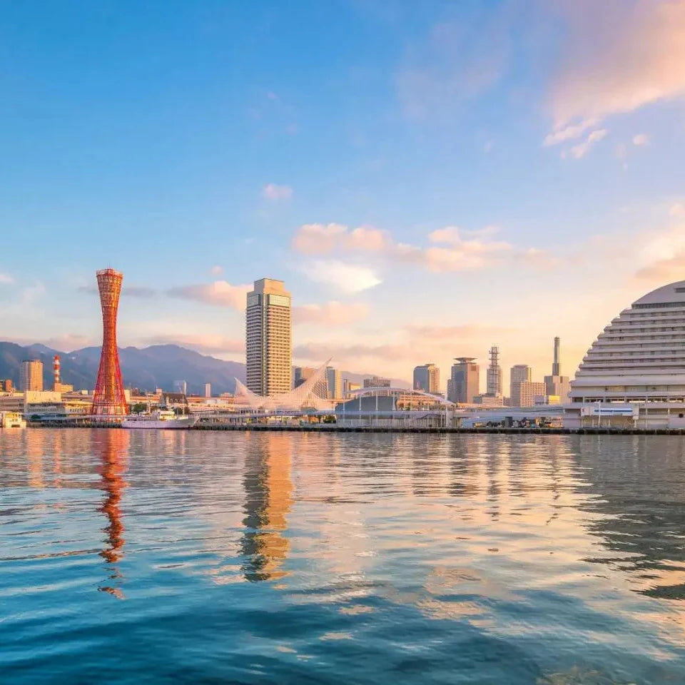 Vue panoramique sur Kobe depuis un appartement à Kitano
