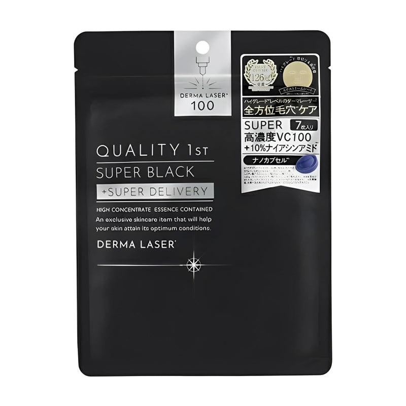 Quality 1st Derma Laser - Masque visage - Super black (7 pieces)
