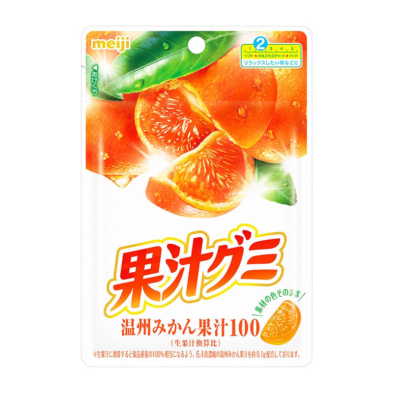 Meiji Gummy - Orange et mandarine - 54g
