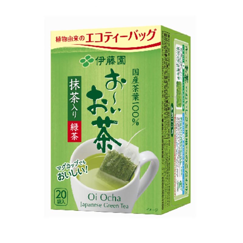 Thé vert au matcha - thé infusion (20 sachets)